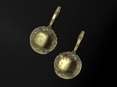 Women Earrings 3dm 3D print model