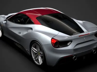 Ferrari 488 GTB The Shah 2018 3D model