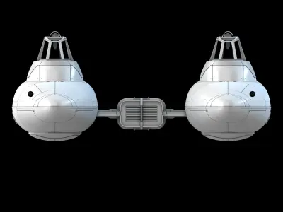 Empire Strick Back Bespin Twin-Pod Cloud Car 3D print model