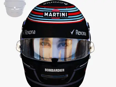 Stroll helmet 2018 Low-poly 3D model