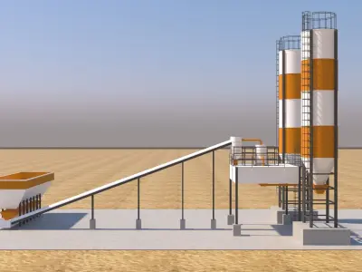 Concrete Plant 3D model