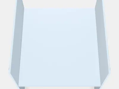 KALLAX Insert with 1 shelf Low-poly 3D model