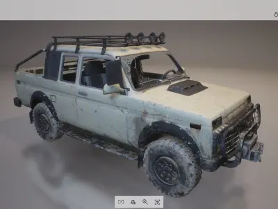 Car - SUV Low-poly 3D model