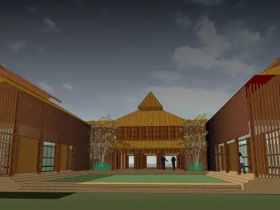Guest house 3D model