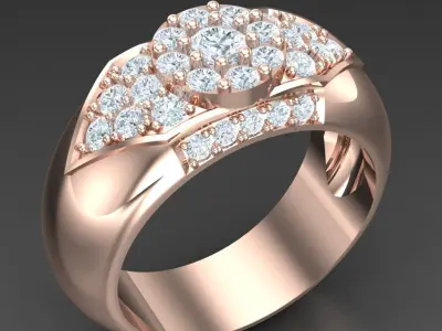 Luxury Men Rings Designs 5MR066 3D print model