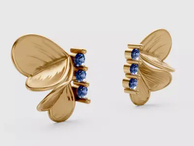 Butterfly Earring Luxury 3D print model