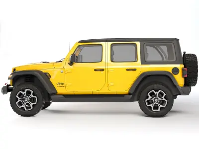 Jeep Wrangler Unlimited 2018 3D model