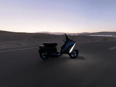 Scooter concept Low-poly 3D model