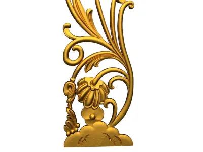 Classic decor ornament v-3D model 60 3D model