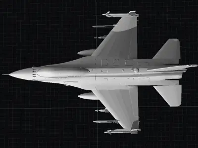 F16 block52 3D print model