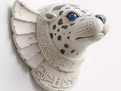 seal sculpture 3D print model