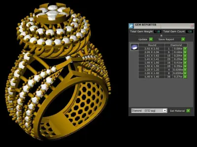RINGS with harmonious blend of singular beauty 3D print model