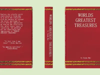 SIX LOW POLY BOOKS FULLY TEXTURED BY RICHARD HIND Free low-poly 3D model