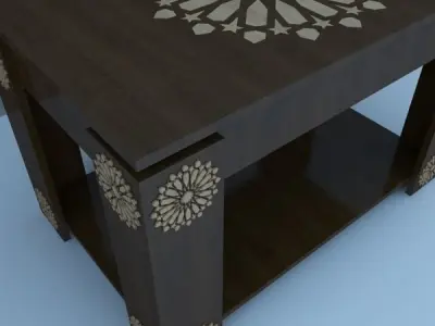 Traditional  Moroccan Table  3D model