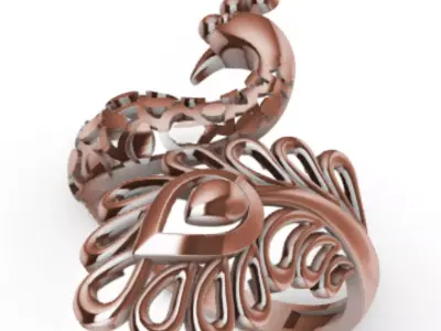 Ring Peacock R-001 3D print model