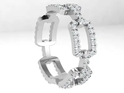 Diamond Chain Ring 3959 3D print model