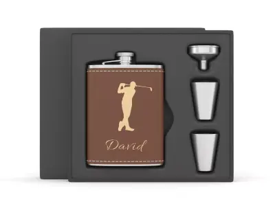 Personalized Flask Set 3D model