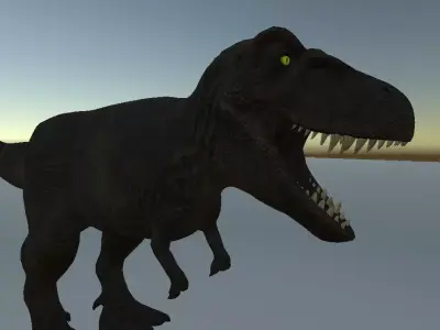 Dinosaur- Tyrannosaurus rex T-rex Trex Creature Low-poly 3D model