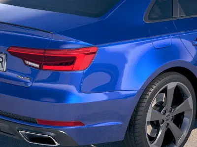 Audi A4 S-Line Sedan 2019 3D model