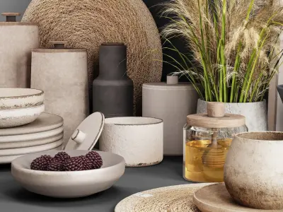 kitchen accessories03 3D model