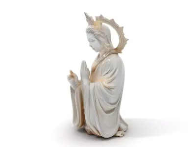 Majestic Ivory Statue model pack Low-poly 3D model