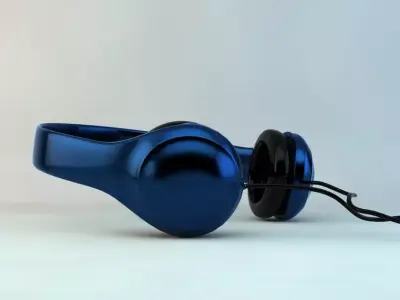 Headphones beats Low-poly 3D model