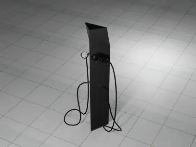 Electric Car Charging Station Free 3D model