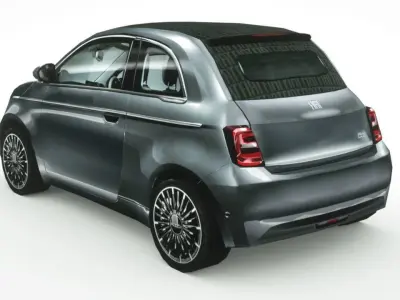 Fiat 500 cabrio 2020 Low-poly 3D model