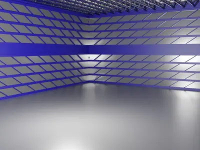   Hangar Interior Low-poly 3D model