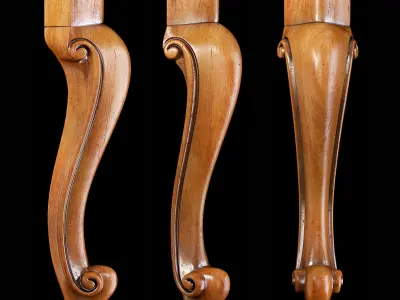 Classic leg 002 3D model