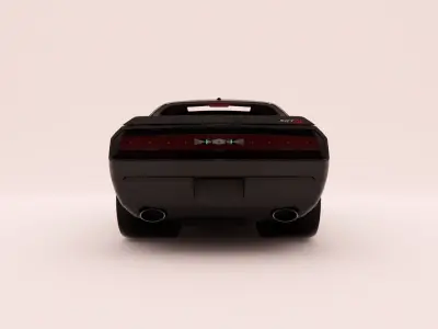 Dodge Challenger SRT8 3D HQ Model Low-poly 3D model