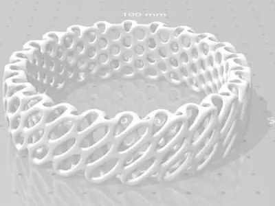 Voronoi Braclet Free 3D print model