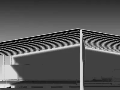 Realistic Industrial Warehouse Complex 3D model