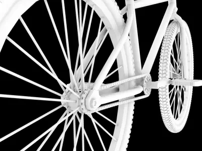 BMX Modell Middle Poly 3D model