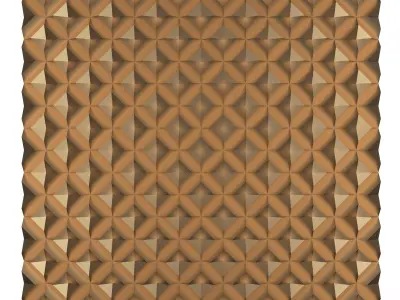 3D Wall Panel 08 Low-poly 3D model
