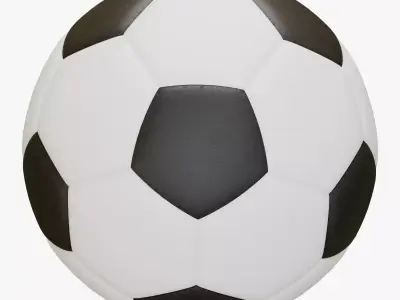 Soccer Ball Low-poly 3D model 3
