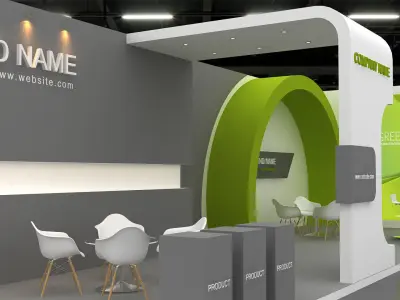 Exhibition booth 3d Model 3D model buy