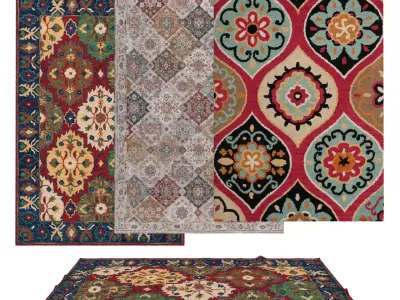 Rugs No 1028 Low-poly 3D model