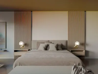 Complete Modern Luxury Bedroom 3D model