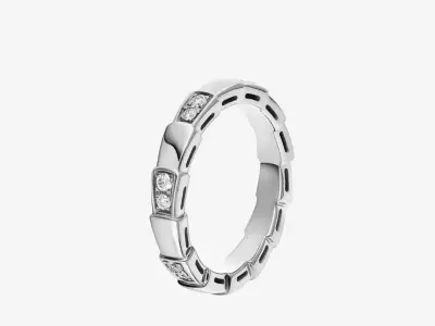 BULGARI - SERPENTI VIPER - RING - DEMI PAVED DIAMONDS 3D print model