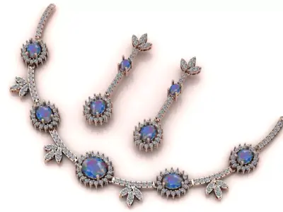 Verdant Halo Half-set jewelry 3D model - for her 3D print model