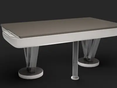 Futuristic Scifi Table Low-poly 3D model