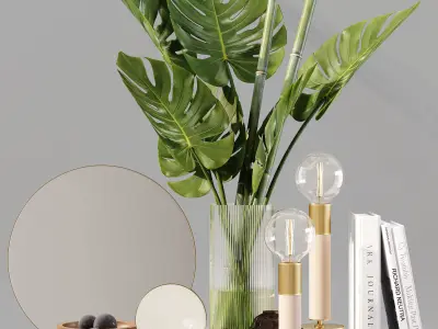 Decorative Set 233 Low-poly 3D model