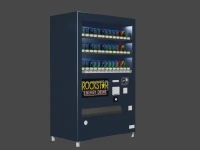 Vending Machine  Free low-poly 3D model