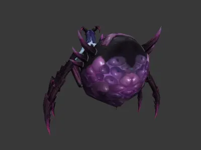 spider goblin Low-poly 3D model