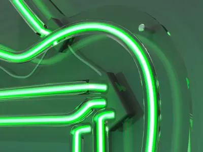 Picture Frame 2 - Neon Sign 3D model