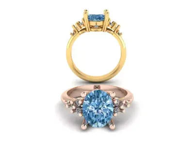 Diamond Ring 3D print model