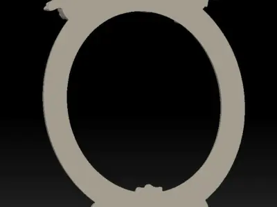 Carved Picture Frame 3D model 3D print model 3D print model