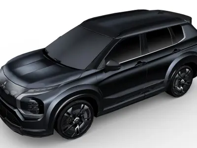 Mitsubishi Outlander Vision Ralliart 2022 Low-poly 3D model