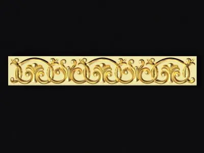 Central decor ornament for furniture 3D model 186